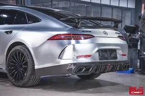 Side skirt extensions (add-on, fits OEM parts) — 2019-