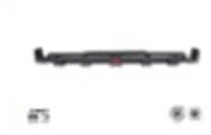 Rear diffuser (add-on, fits OEM parts) — 2020