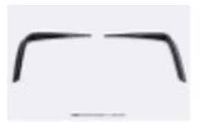 Front bumper vent trims