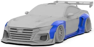 Widebody side skirts
