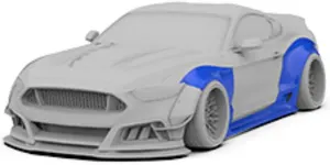 Widebody side skirts