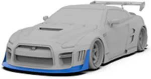 Widebody front splitter