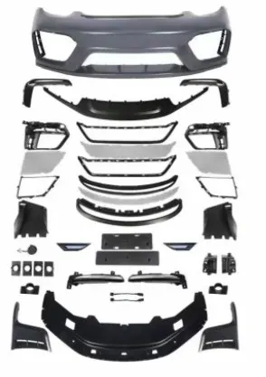 PP front bumper + PP front lip