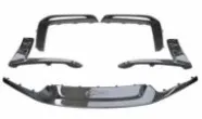Dry carbon front lip (3 pcs) + fog-light covers (add-on)