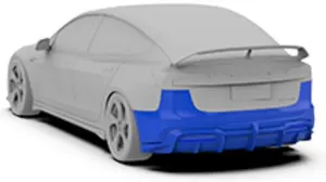 Rear bumper & rear lip