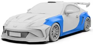 Widebody side skirts