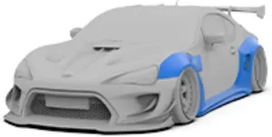 Widebody side skirts