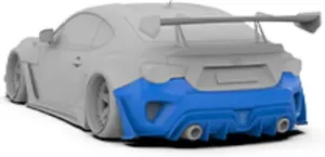 Rear bumper & rear lip