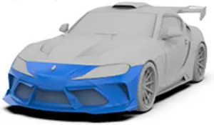 Front bumper & lip B