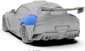 Rear widebody fenders