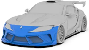 Widebody front bumper & lip A