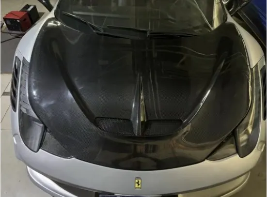 Ferrari 458 SP-style Dry Carbon hood